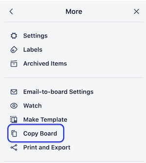 Copying a Trello Board